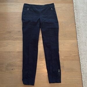 Zara black fitted zipper pants size medium